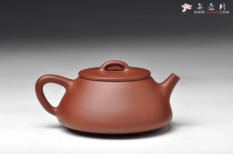 紫砂壶图片：双节特惠之平盖石瓢 端庄大方 做工精致 实用入门 - 美壶网