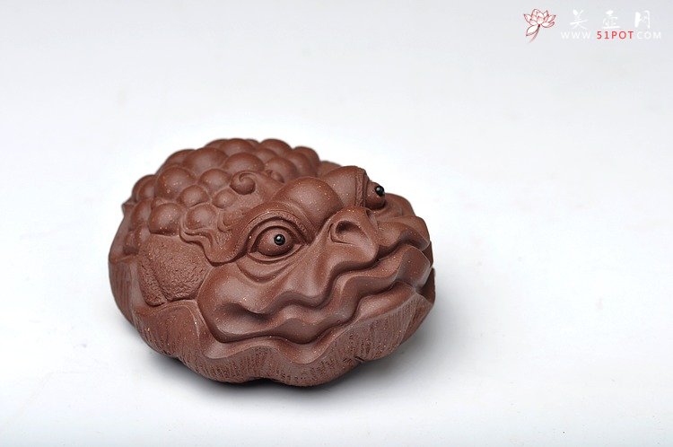 紫砂壶图片：和气生财 金蟾 栩栩如生 - 美壶网