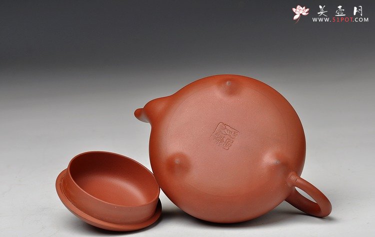 紫砂壶图片：神韵悠长 张弛有度 工整温润 全手三弯石瓢 - 美壶网