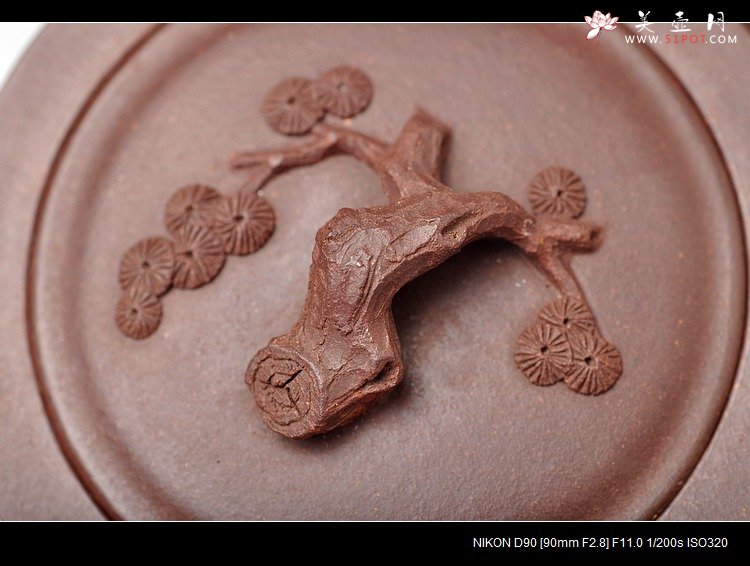 紫砂壶图片：年终力作 送礼佳品 精品梅花  全手三友高升 - 美壶网