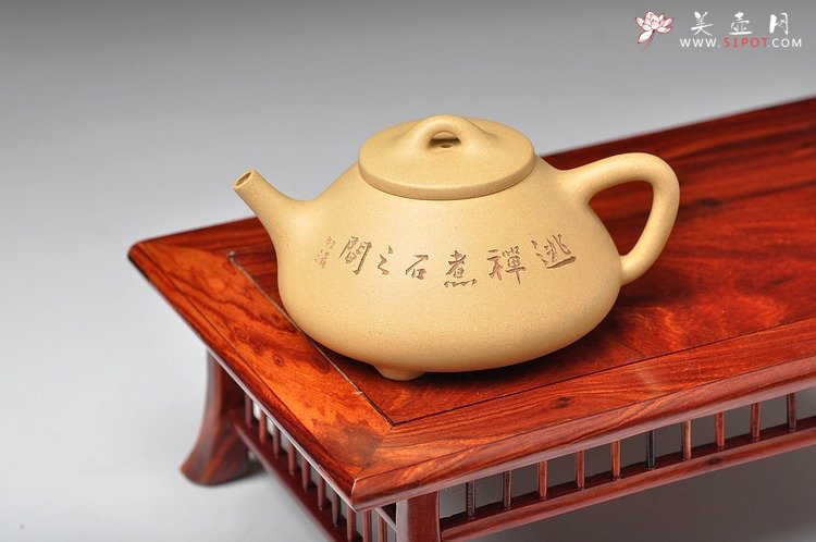 紫砂壶图片：八大风格 子冶石瓢 本山绿 - 美壶网