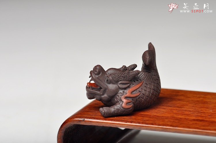 紫砂壶图片：迷你鱼化龙 精致 - 美壶网