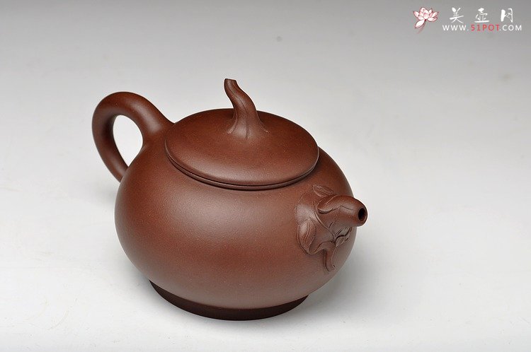 紫砂壶图片：大品花货 韵味十足 得福 王银芳爱徒 - 美壶网