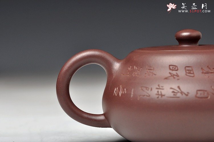 紫砂壶图片：传统刹凹 嵌盖 任备安之风 全手明泉 素器典范 双刀古味 - 美壶网