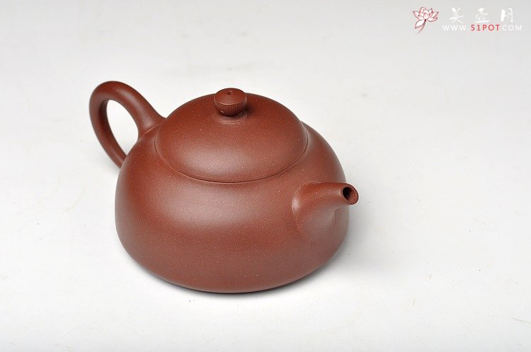 紫砂壶图片：实用耐品 全手小半月 适合绿茶 - 美壶网