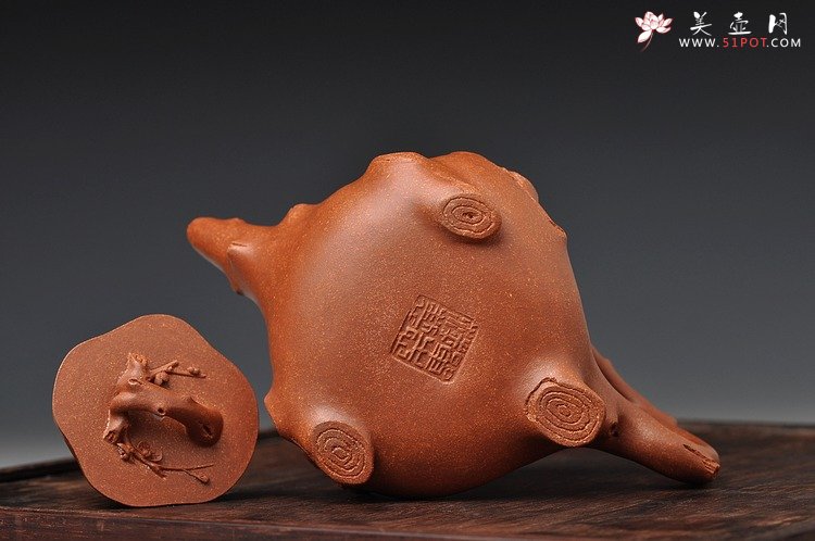 紫砂壶图片：气韵灵动 精品小花货 立体梅花惊艳 全手小喜上眉梢 - 美壶网