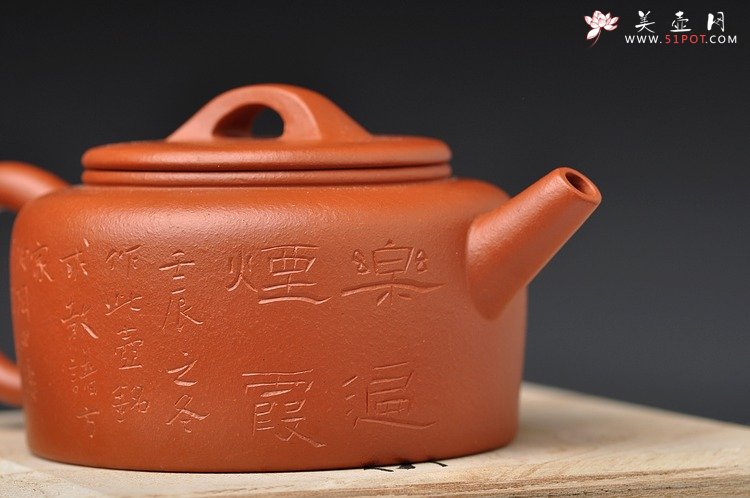 紫砂壶图片：古韵悠悠 全手汉瓦 文气十足 - 美壶网