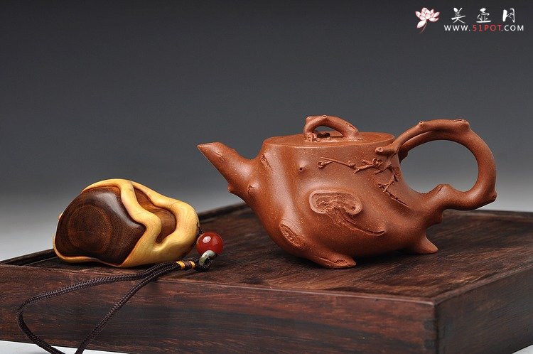 紫砂壶图片：气韵灵动 精品小花货 立体梅花惊艳 全手小喜上眉梢 - 美壶网