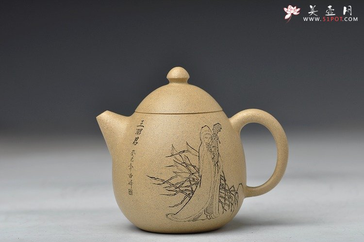 紫砂壶图片：四大美女 四种泥料 龙蛋 仅此一套 精工佳作 送礼自珍 - 美壶网