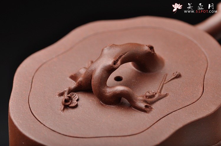 紫砂壶图片：苍劲之意 古拙之风 杀茶利器 全手小梅桩 - 美壶网