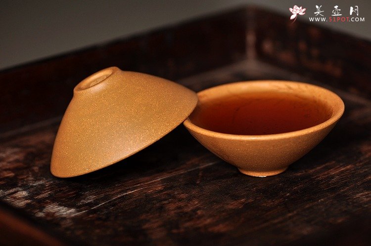 紫砂壶图片：老段泥斗笠杯 荷韵生香~ - 美壶网