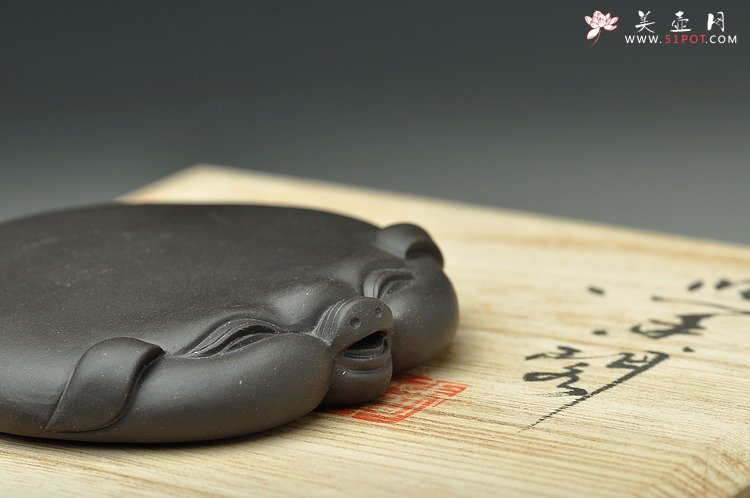 紫砂壶图片：杯托 壶托or茶宠 趣味~ 扁猪 - 美壶网