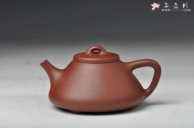 紫砂壶图片：骨肉均挺 挺拔俊雅 全手工子冶石瓢 优质底槽青 - 美壶网