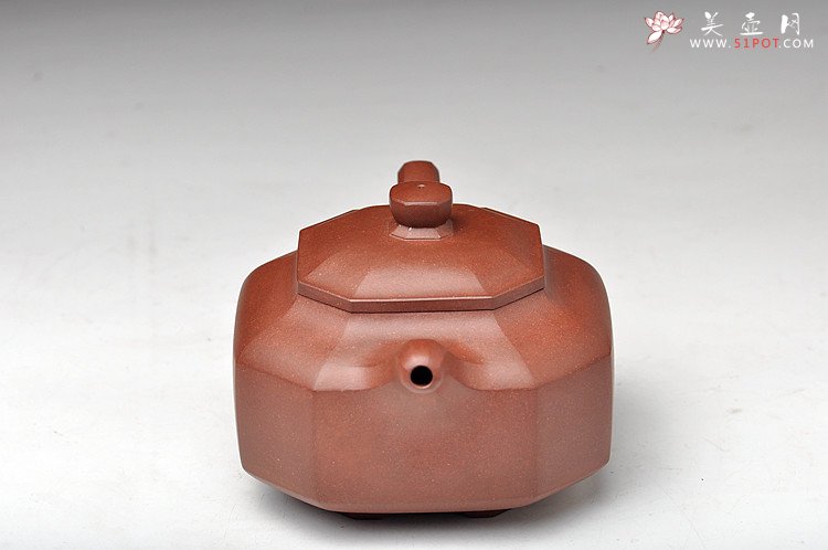 紫砂壶图片：浑厚沉稳 精工佳作  全手聚福八方  - 美壶网