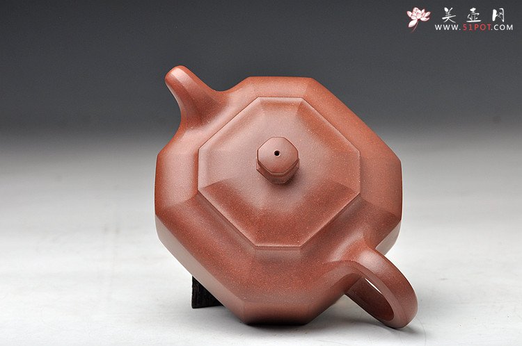 紫砂壶图片：浑厚沉稳 精工佳作  全手聚福八方  - 美壶网