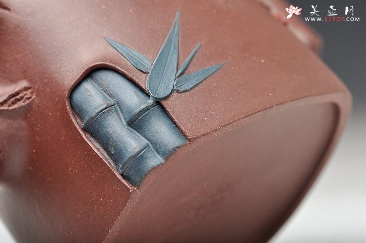 紫砂壶图片： 全手浑方三友  - 美壶网