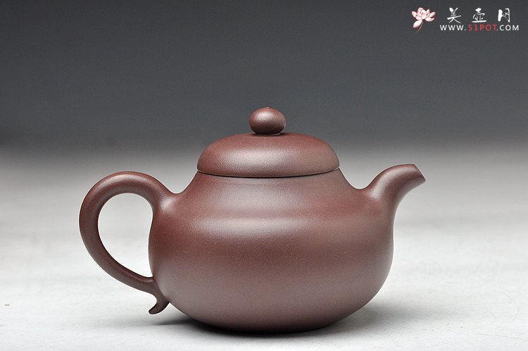 紫砂壶图片：珠圆玉润 实用大品 敦厚  手工练泥 全手工圆珠   - 美壶网