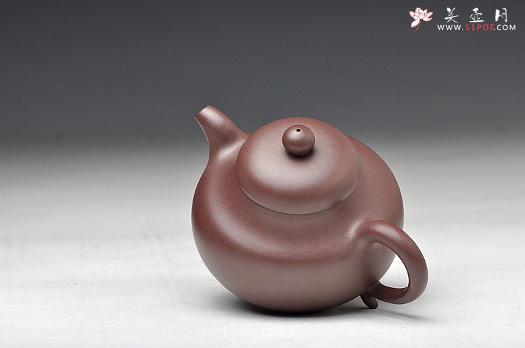紫砂壶图片：珠圆玉润 实用大品 敦厚  手工练泥 全手工圆珠   - 美壶网