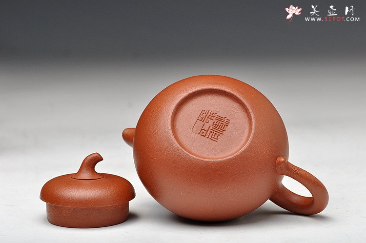 紫砂壶图片：优质降坡泥 饱满可爱  全手茄段 实用精品 - 美壶网
