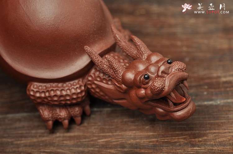 紫砂壶图片：精品龙龟茶宠 - 美壶网