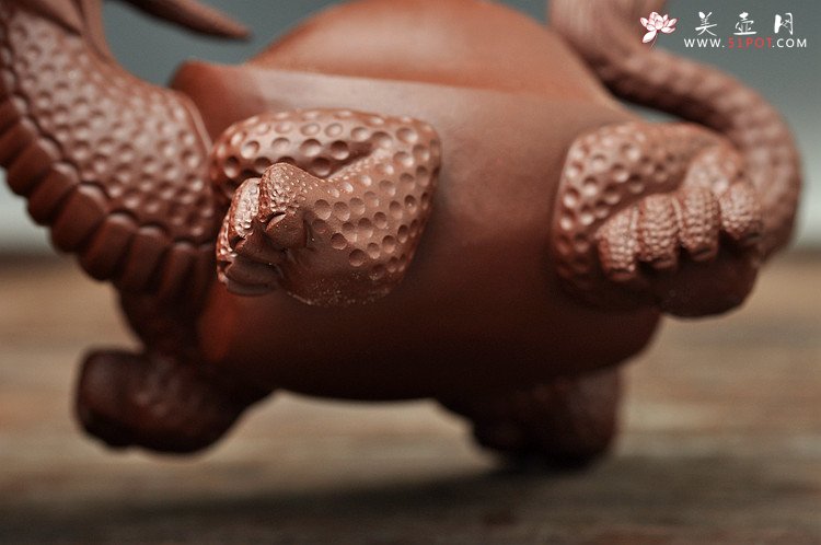 紫砂壶图片：精品龙龟茶宠 - 美壶网