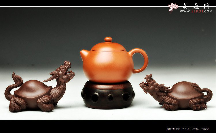 紫砂壶图片：饱满有趣 适合铁观音 全手小品文旦 - 美壶网