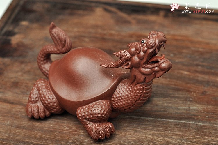 紫砂壶图片：精品龙龟茶宠 - 美壶网