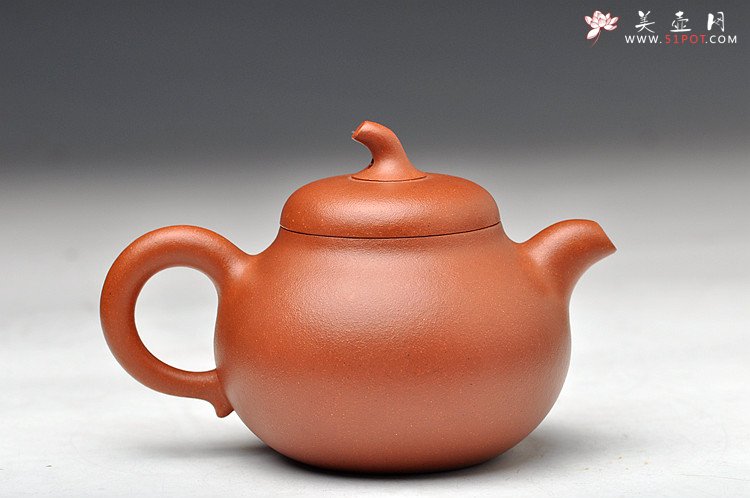 紫砂壶图片：优质降坡泥 饱满可爱  全手茄段 实用精品 - 美壶网