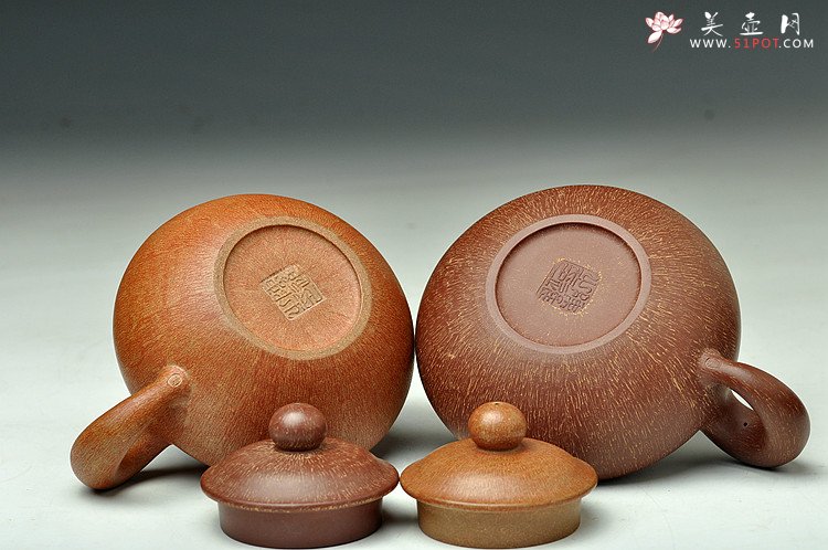 紫砂壶图片：蓄势内敛 趣味盎然 全手婉珠 创新技法表现 非常有味道~  紫泥和段泥两种 - 美壶网