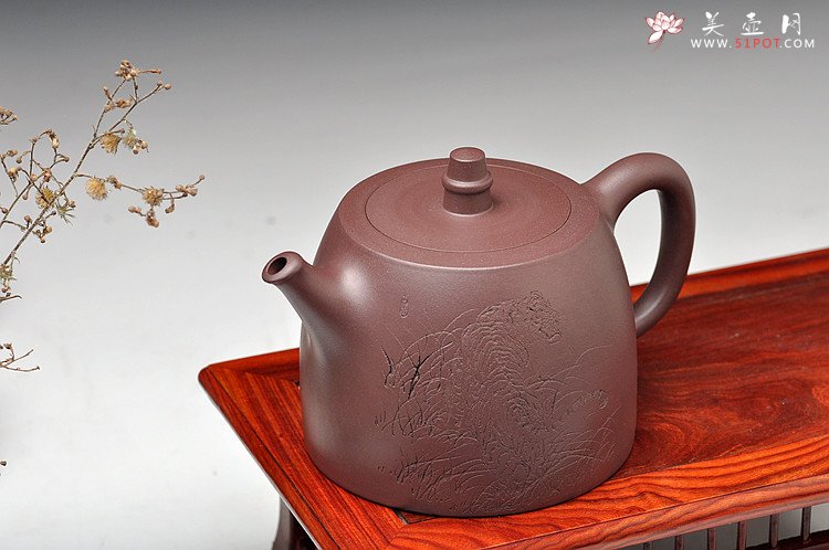 紫砂壶图片：有骨有肉的全手汉铎 有骨有肉的虎   精品 - 美壶网