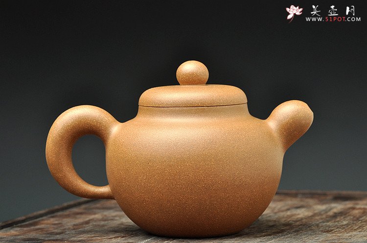 紫砂壶图片：道洪风格 雄厚可人  全手鼎珠 改良版 - 美壶网