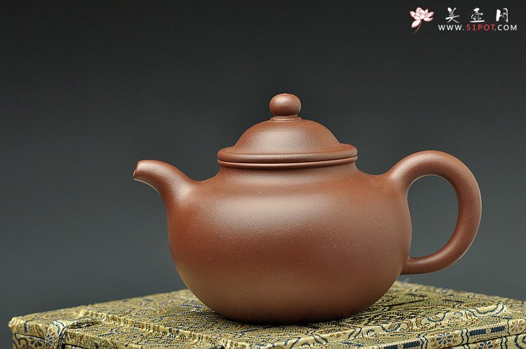 紫砂壶图片：李寒勇定样 台湾映雪山房定制亨掇 经典特拼紫泥 - 美壶网