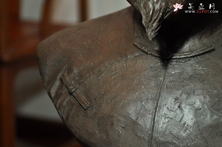 紫砂壶图片：陈建平、王健鼎立指点 陆华制作 陈曼生造像 经典之作 - 美壶网