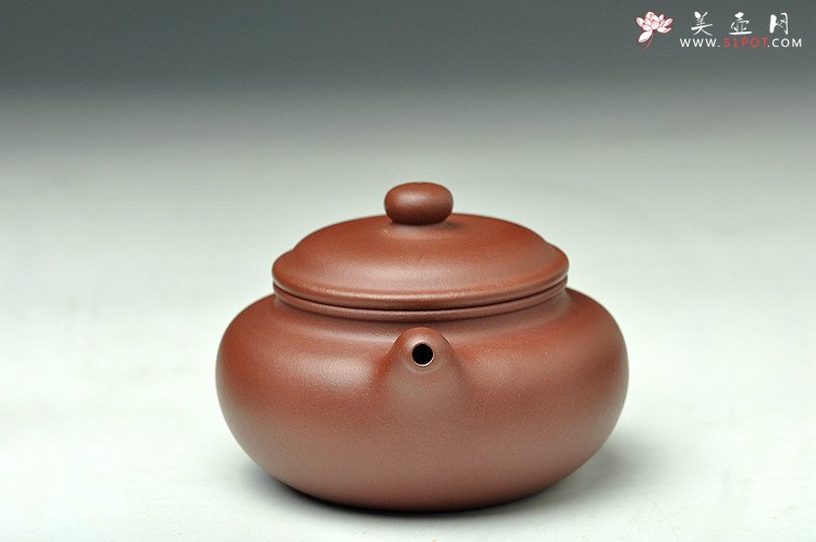 紫砂壶图片：浑厚拙朴 经典传统 全手仿古 紫红泥  - 美壶网