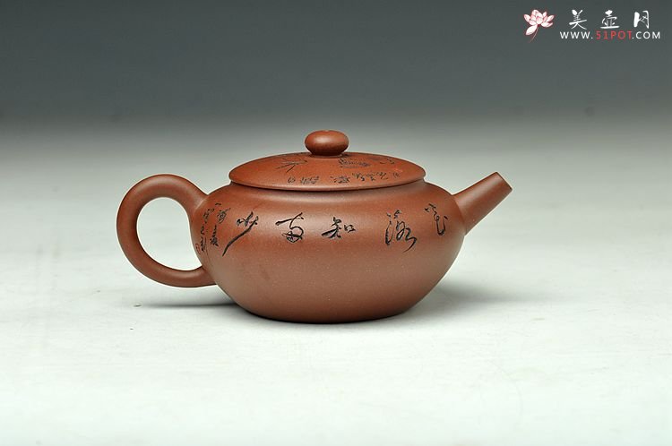 紫砂壶图片：夜来风雨声  花落知多少  璞玉 - 美壶网