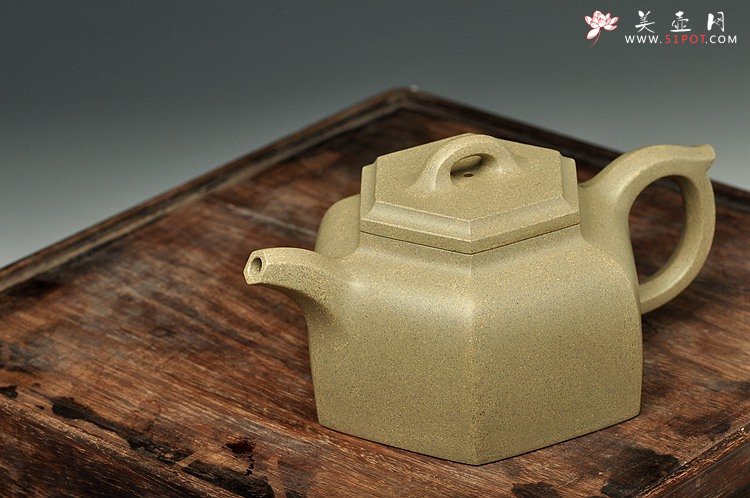 紫砂壶图片：许学军全手工二等奖获奖作品 全手六方井泉  经典代表作 - 美壶网