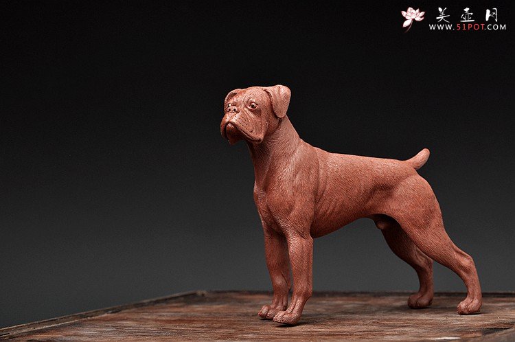 紫砂壶图片：李爱民之拳师 旺财 精品代表作 野性的呼唤o(∩_∩)o  - 美壶网