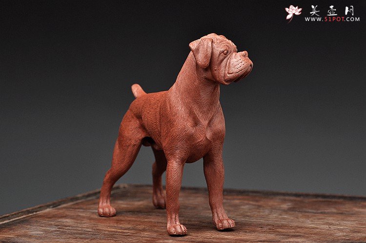 紫砂壶图片：李爱民之拳师 旺财 精品代表作 野性的呼唤o(∩_∩)o  - 美壶网