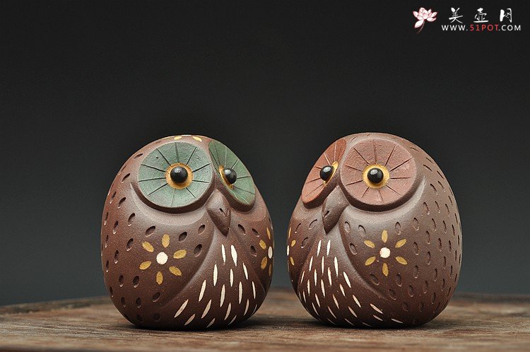 紫砂壶图片：猫头鹰~夜晚来临，让我讲讲月光里的故事o(∩_∩)o  - 美壶网