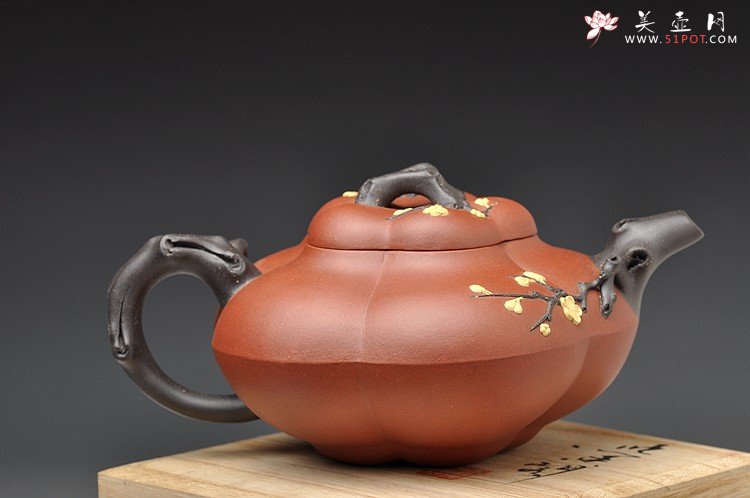 紫砂壶图片：单志萍新品 老味十足  大上合梅 - 美壶网