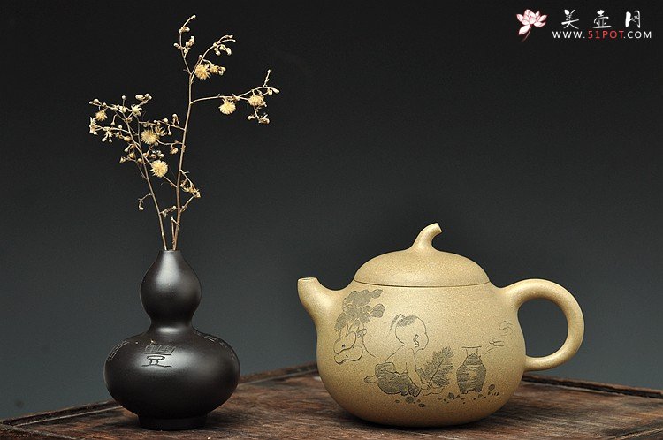 紫砂壶图片：曼生匏瓜 颇有玩味~~ - 美壶网