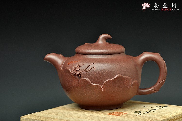 紫砂壶图片：福音多子 贴塑花器 吉祥寓意 - 美壶网