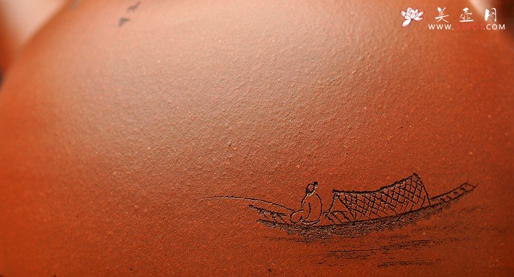 紫砂壶图片：天地悠悠 敦厚纯朴 乐天知命 紫砂经典器形 渔翁 - 美壶网