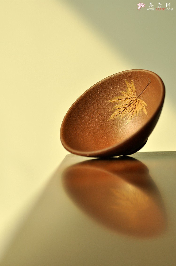 紫砂壶图片：石丁秋韵杯  - 美壶网