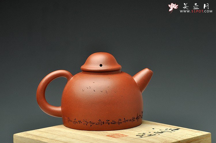 紫砂壶图片：天地悠悠 敦厚纯朴 乐天知命 紫砂经典器形 渔翁 - 美壶网