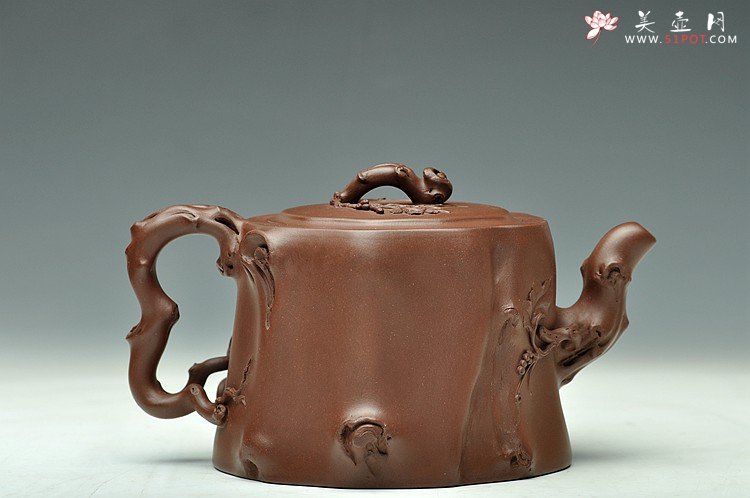 紫砂壶图片：大气浑厚 全手葡萄桩 精品欣赏 - 美壶网