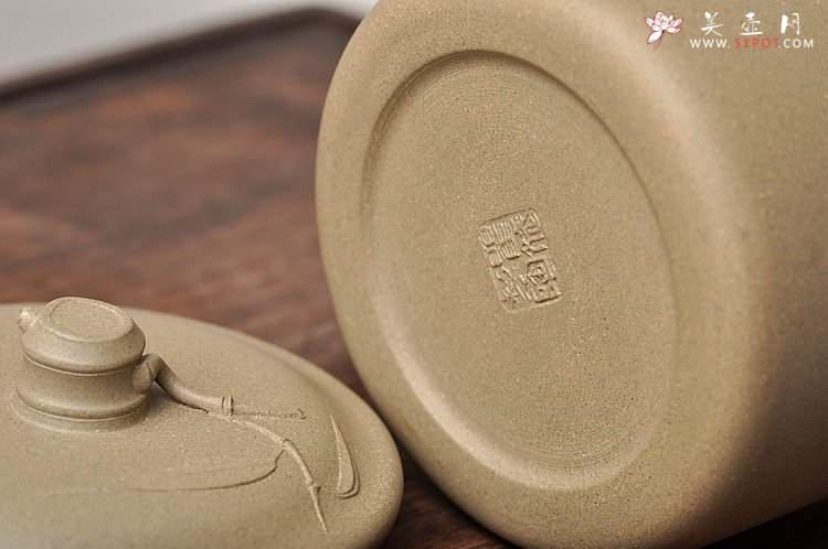 紫砂壶图片：端庄敦厚 黄龙源青段之清韵君子杯 滴子有亮点~ 素雅 - 美壶网