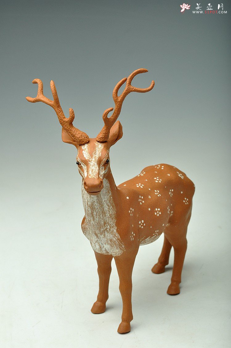 紫砂壶图片：梅花鹿 - 美壶网