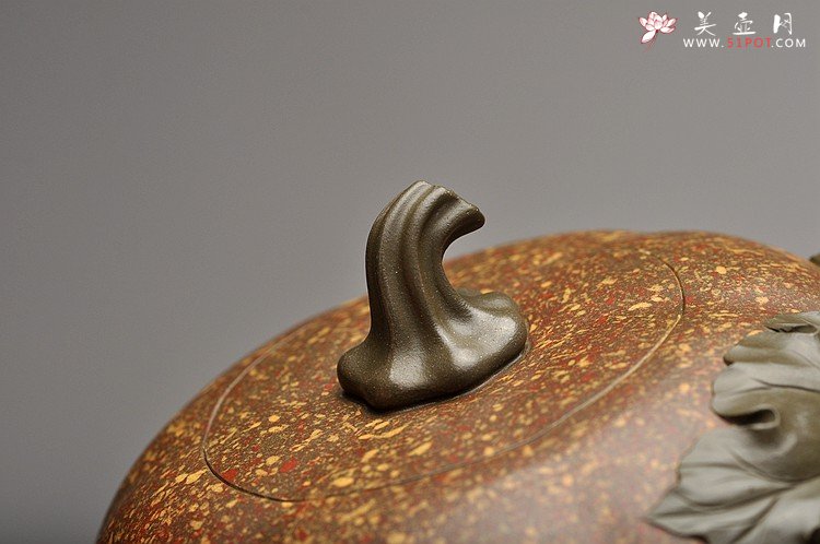 紫砂壶图片：花器实力派  孙伟强张新亚合作 七彩之丰收南瓜 栩栩如生 - 美壶网