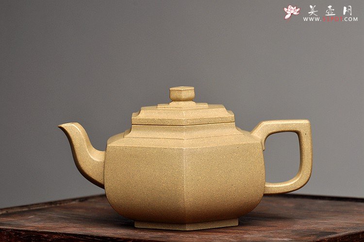 紫砂壶图片：许学军经典代表作 难得好工 精品本绿  全手雪华 - 美壶网